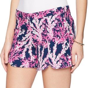 NWT Lilly Pulitzer Blue Hazelle Stretch Shorts